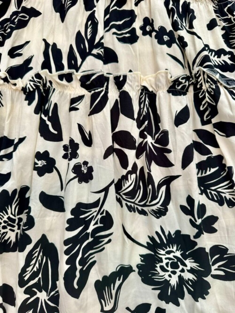 Umgee Black & Cream Midi Dress NWT - Picture 3 of 6